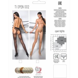 Tiopen 002 Strømper Sort 1/2 20 Den