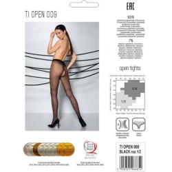 Tiopen 009 Strømper Sort 3/4 20 Den