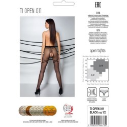 Tiopen 011 Strømper Sort 3/4 20 Den