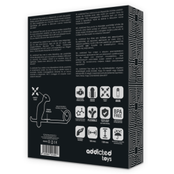 Anālās rota ar gredzenu, melns silikons, 12 cm