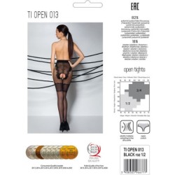 Tiopen 013 Juodos spalvos kojinės iki kelių 3/4 20/40 Den