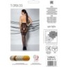 Tiopen 013 Juodos spalvos kojinės iki kelių 3/4 20/40 Den