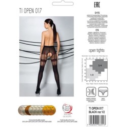 Tiopen 017 Strømper Sort 3/4 20/40 Den