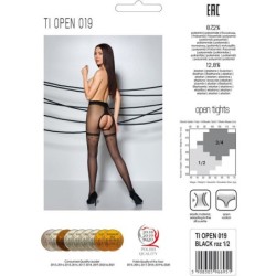 Tiopen 019 Strømper Sort 3/4 20 Den