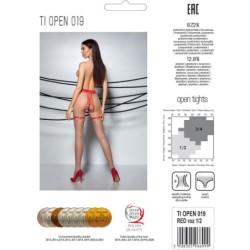 Tiopen 019 Pończochy Czerwone 3/4 20 Den