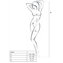 Woman Bs014 Bodystocking Wit One Size
