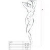 Woman Bs016 Bodystocking Blanco Talla Unica
