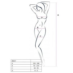 Woman Bs017 Bodystocking Must Üks Suurus