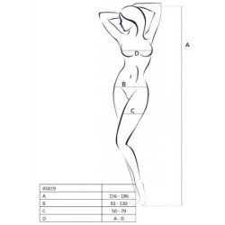 Woman Bs019 Bodystocking Wit One Size