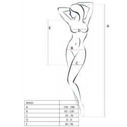 Woman Bs025 Bodystocking Style Robe Blanche Taille Unique
