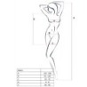 Woman Bs025 Bodystocking Jurk Stijl Wit One Size