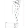 Woman Bs026 Bodystocking Stil Rochie Albă Mărime Unică