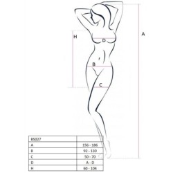 Woman Bs027 Bodystocking Sukienka Styl Czerwona Rozmiar Uniwersalny