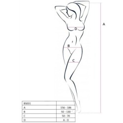 Woman Bs031 Bodystocking Wit One Size