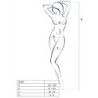 Woman Bs036 Bodystocking Negre Talla Única