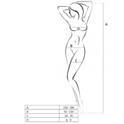 Naiste Bs049 Bodystocking Punane Üks Suurus