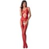 Woman Bs057 Bodystocking Vermell Talla Única