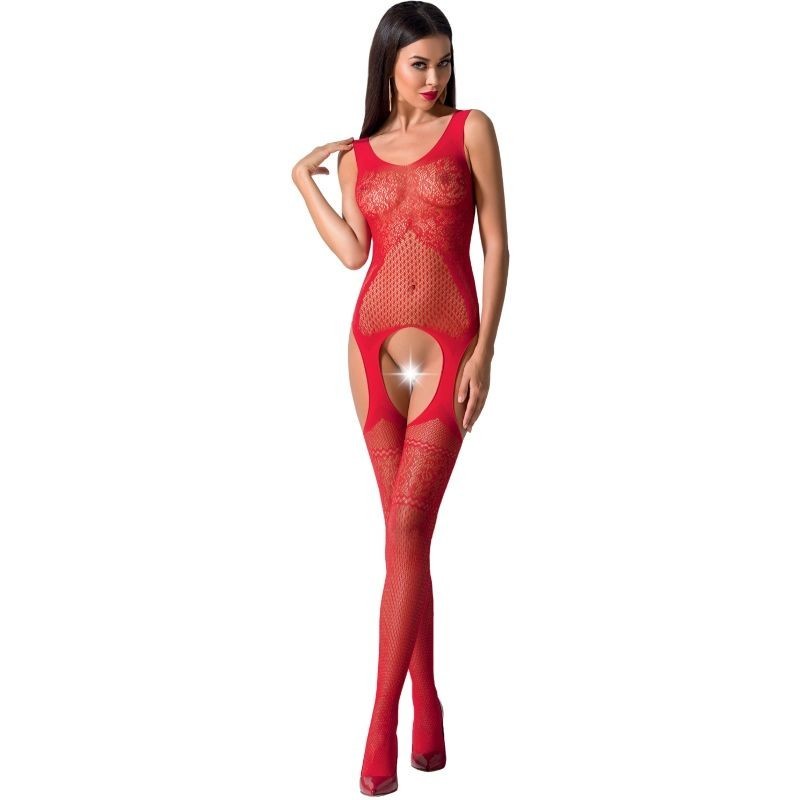 Woman Bs061 Bodystocking Crvena Univerzalna Veličina