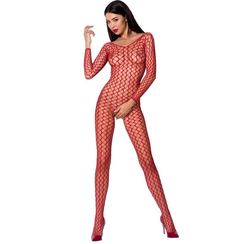 Woman Bs068 Bodystocking Vermell Talla Única