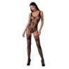 Woman Bs074 Bodystocking Viens Izmērs Melns