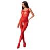 Woman Bs078 Bodystocking Egy Méret Piros
