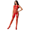 Woman Bs079 Bodystocking - Rouge Taille Unique
