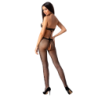 Woman Bs080 Bodystocking Nero Taglia Unica