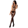 Woman Bs084 Bodystocking Negro Talla Unica