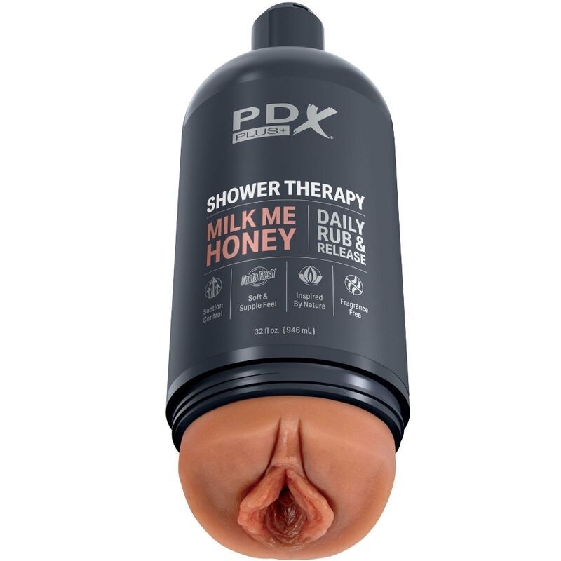 Masturbador Stroker Diseño Discreto De Bote Champu Milk Me Honey Caramelo