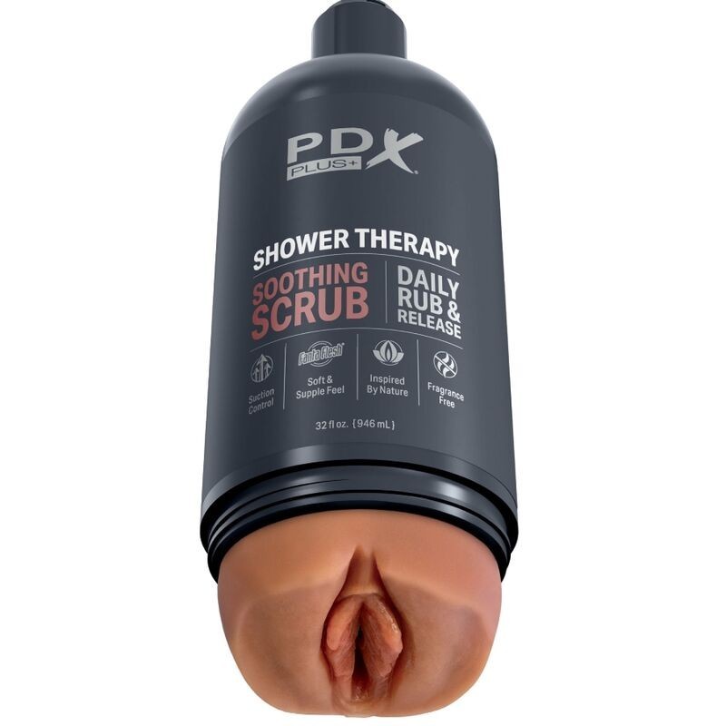 Masturbátor Stroker Diskrétní Design Lahvičky Šamponu Soothing Scrub Karamel