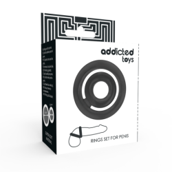 Potenz Set Zwarte Penisringen