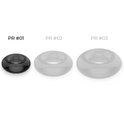 Anneau pénien Super Flexible et Résistant 3.5Cm Noir