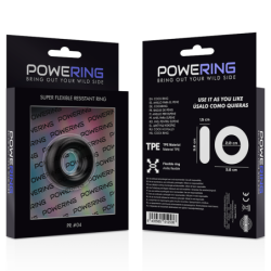 Super Flexível e Resistente Anel Peniano 3.8Cm Pr04 Preto