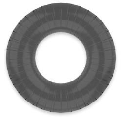 Super Flexible & Durable Cock Ring 4.5Cm Pr07 Black