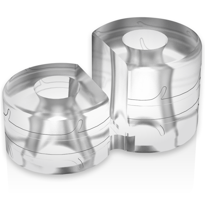 Super Flexível e Resistente Anel Peniano Duplo Pr09 Clear