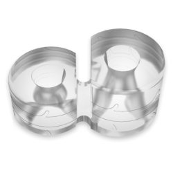 Super Flexível e Resistente Anel Peniano Duplo Pr09 Clear