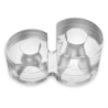 Super Flexível e Resistente Anel Peniano Duplo Pr09 Clear