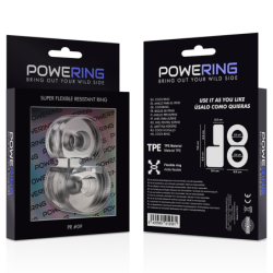 Super Flexible Y Resistente Anillo Pene Doble Pr09 Clear
