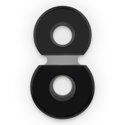 Ülimalt paindlik ja vastupidav peenise topeltrõngas Pr09 must