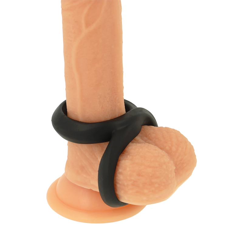 Super Flessibile e Resistente Anello Pene e Testicoli Pr12 Nero