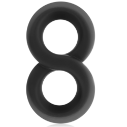Super Flessibile e Resistente Anello Pene e Testicoli Pr12 Nero