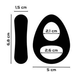 Super Flessibile e Resistente Anello Pene e Testicoli Pr13 Nero