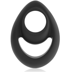 Super Flexível e Resistente Anel Peniano e Testículos Pr14 Preto