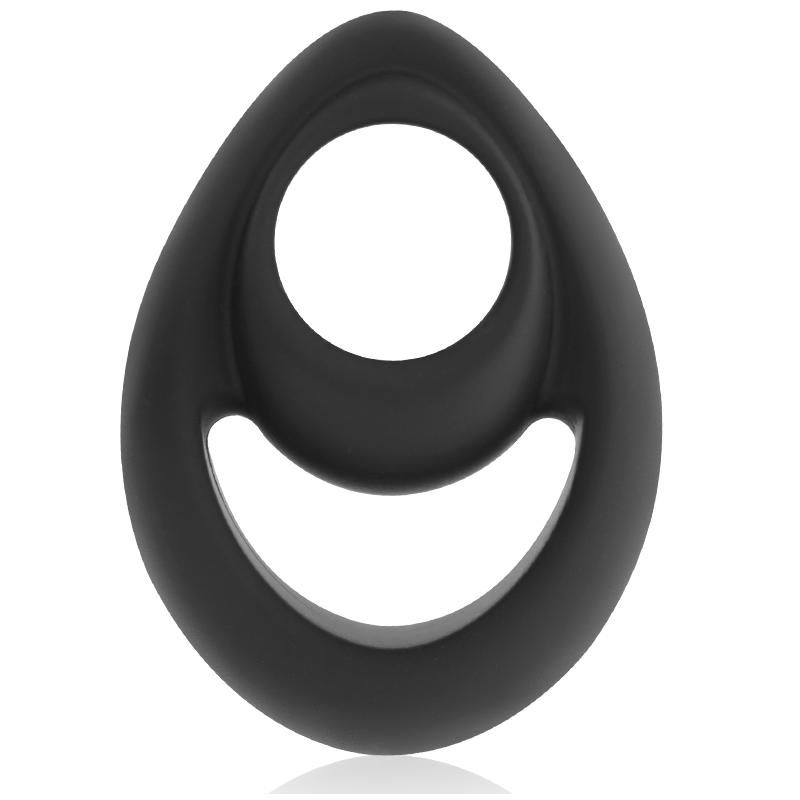 Super Flexível e Resistente Anel Peniano e Testículos Pr14 Preto