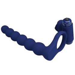 Ajmal Vibrationsring mit Analplug Blau