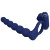 Ajmal Vibrerende Penisring met Plug Blauw