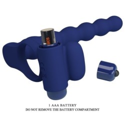 Ajmal Anel Vibratório Com Plug Azul