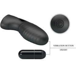 Alan Vibrator De Deget Silicon Negru