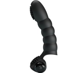Alexander Fingervibrator med 10 Vibrationer - Sort