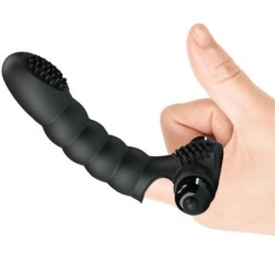 Alexander Fingervibrator med 10 Vibrationer - Sort